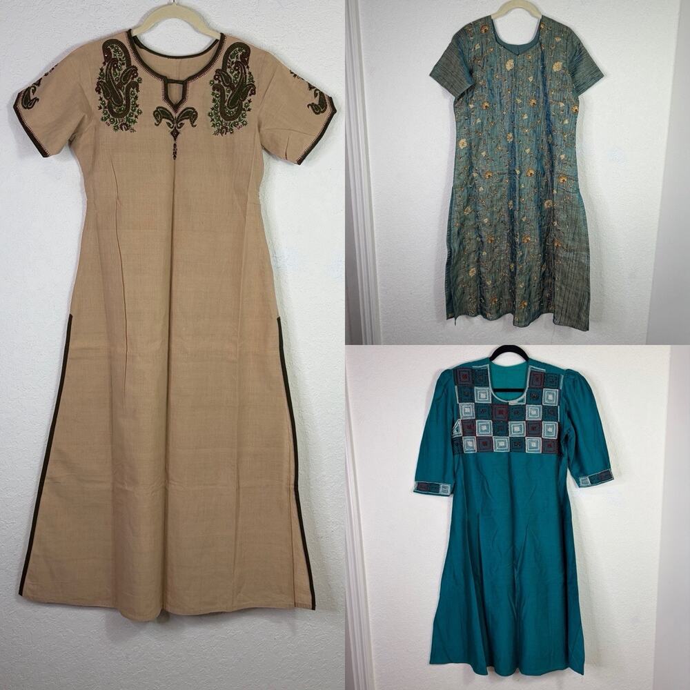 Bundle Of 3 Saree Dresses Size XS Or S??? (MEASUREMENTS BELOW) traditional